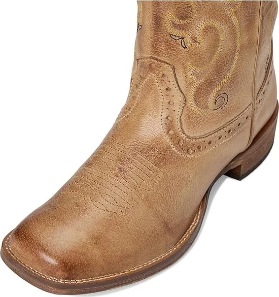 Roper Classic Cowgirl Cowboy Boots Tan : 10 M, Leather/Synthetic - Image 3