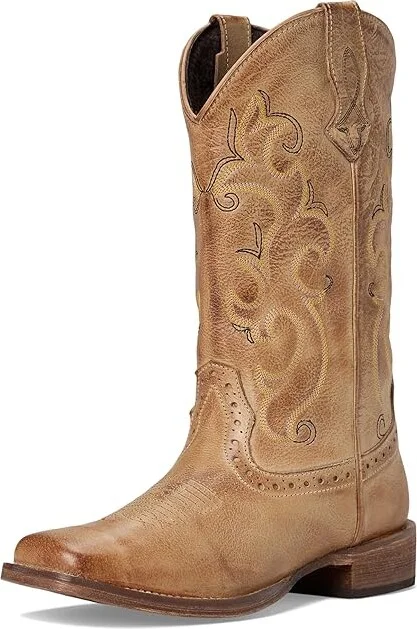 Roper Classic Cowgirl Cowboy Boots Tan : 10 M, Leather/Synthetic - Image 6