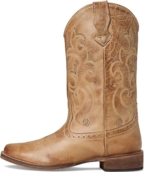 Roper Classic Cowgirl Cowboy Boots Tan : 10 M, Leather/Synthetic - Image 7