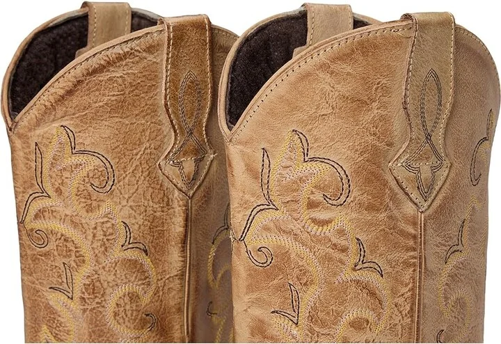 Roper Classic Cowgirl Cowboy Boots Tan : 10 M, Leather/Synthetic - Image 8