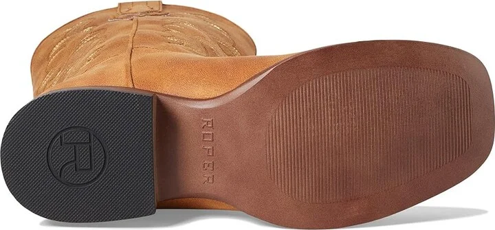 Roper Cowboy Classic Women's Shoes Tan : 8 B - Medium, Synthetic - Image 3