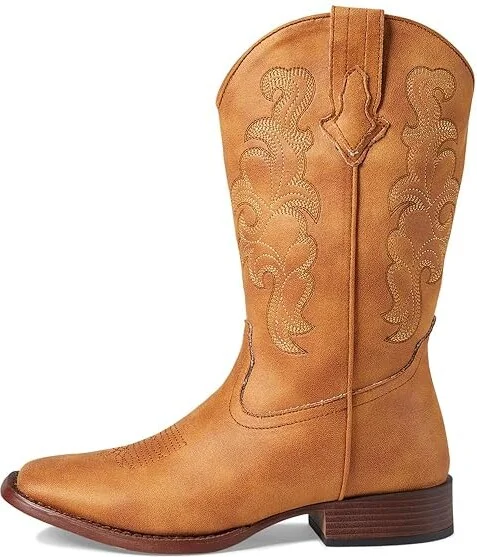 Roper Cowboy Classic Women's Shoes Tan : 8 B - Medium, Synthetic - Image 6