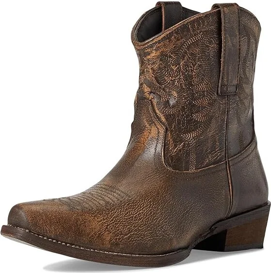 Roper Dusty Burnished Women's Shoes Brown : 8 B - Medium, Leather - Image 5