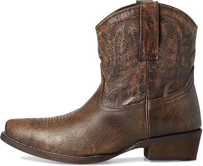 Roper Dusty Burnished Women's Shoes Brown : 8 B - Medium, Leather - Image 6