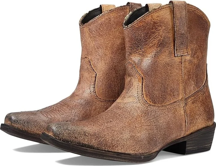 Roper Dusty Cowboy Women's Boots Tan : 7.5 B - Medium, Leather