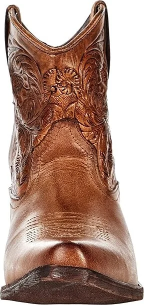 Roper Dusty Tooled Women's Shoes Tan 2 : 6.5 B - Medium, Leather - Image 5