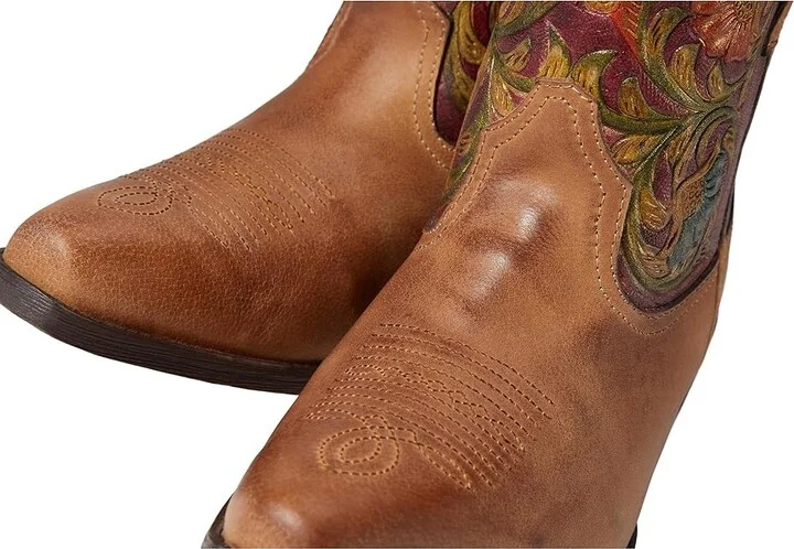 Roper Dusty Tooled Women's Shoes Tan : 7.5 B - Medium, Leather - Image 5