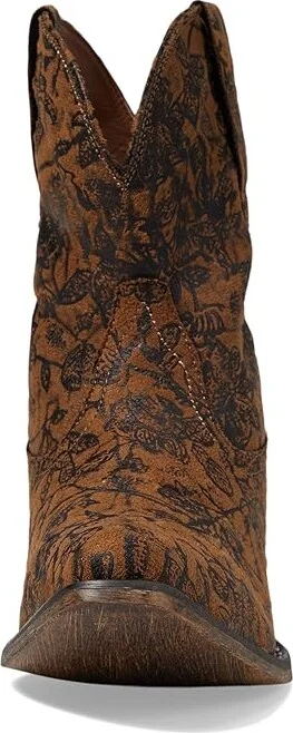 Roper Emma Floral Cowboy Women's Boots Tan : 5.5 B - Medium, Leather - Image 2