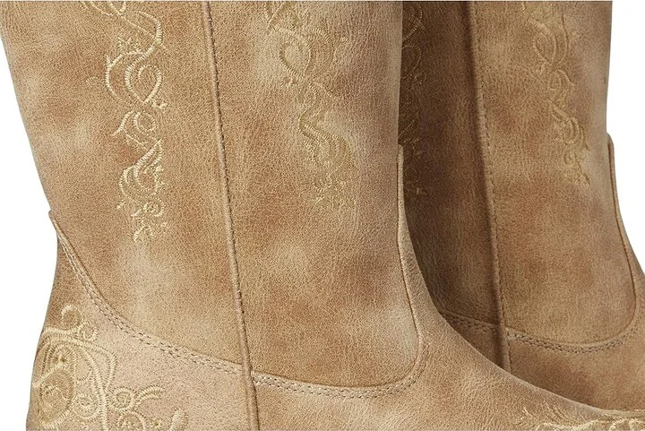 Roper Judith Cowboy Women's Boots Vintage Beige Faux Leather : 10 M, Synthetic - Image 8