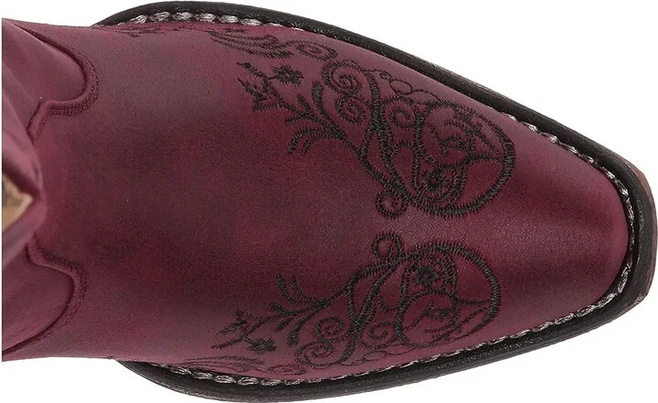 Roper Judith Cowboy Women's Boots Vintage Red Faux Leather : 10 M, Synthetic - Image 3