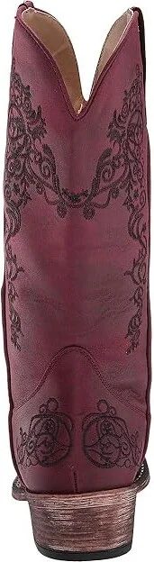 Roper Judith Cowboy Women's Boots Vintage Red Faux Leather : 10 M, Synthetic - Image 5