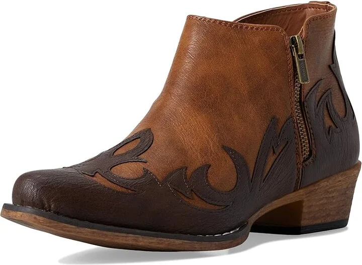 Roper Lorene Cowboy Women's Boots Tan : 8 B - Medium, Leather - Image 5