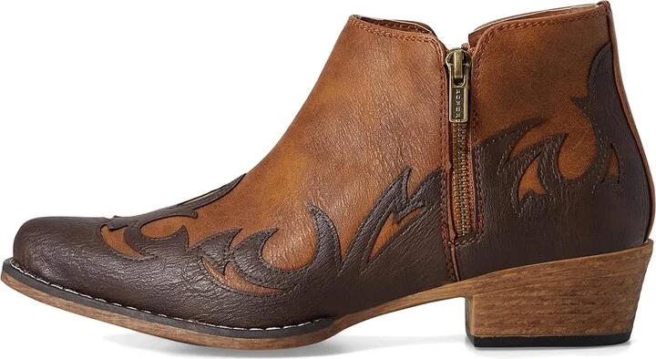 Roper Lorene Cowboy Women's Boots Tan : 8 B - Medium, Leather - Image 6