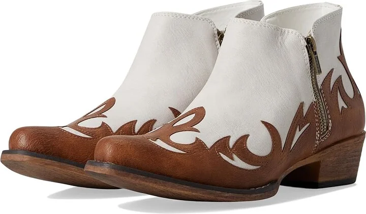 Roper Lorene Cowboy Women's Boots White : 5.5 B - Medium, Leather