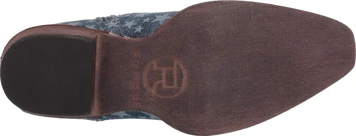 Roper Merica Denim Women's Boots Stonewashed Denim/All-Over Star Print : 5 M, Textile - Image 4