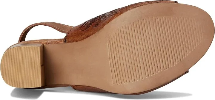 Roper Mika Women's Shoes Tan Floral Toolded Leather : 10 M - Image 4