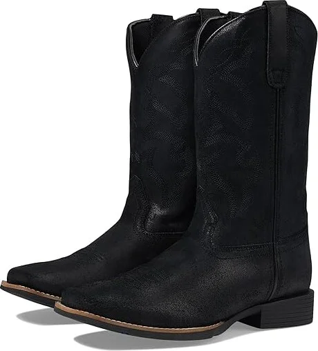Roper Monterey Cowboy Boots Black : 8 D - Medium, Leather