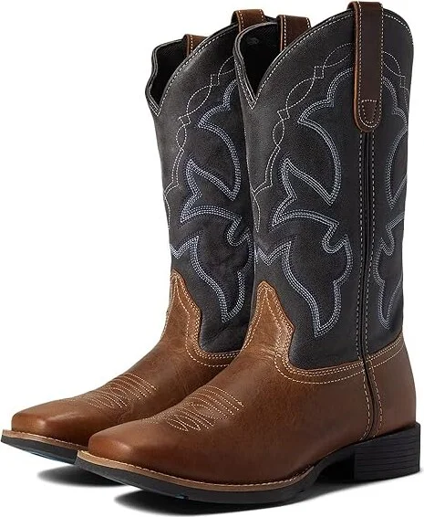 Roper Monterey Cowboy Boots Brown 2 : 12 D - Medium, Leather