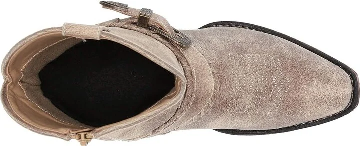 Roper Nelly Cowboy Women's Boots Vintage Beige Faux Leather : 10 M, Synthetic - Image 3