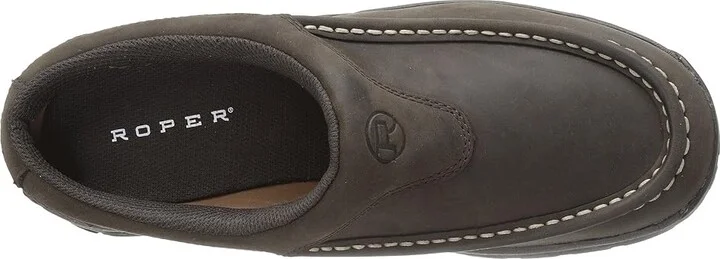 Roper Performance Moc Toe Mule Men's Slip on Shoes Brown : 7.5 D - Medium, Leather - Image 3