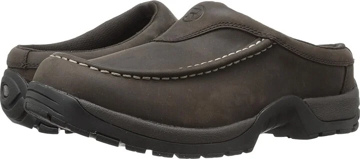Roper Performance Moc Toe Mule Men's Slip on Shoes Brown : 7.5 D - Medium, Leather