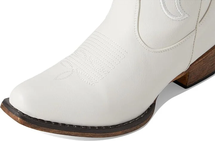 Roper Riley Flextra Cord Cowboy Women's Boots White : 6.5 B - Medium, Leather - Image 7