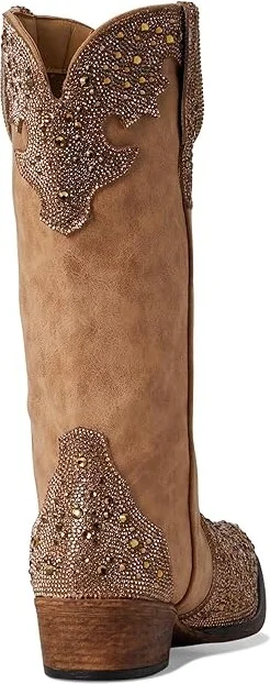 Roper Riley Jewells Cowboy Women's Boots Tan : 7 B - Medium, Leather - Image 4