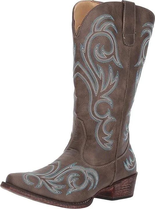 Roper Riley Women's Dress Shoes Brown Faux Leather 1 : 10 M, Synthetic - Image 2