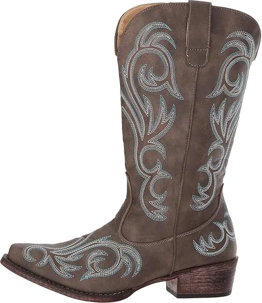 Roper Riley Women's Dress Shoes Brown Faux Leather 1 : 10 M, Synthetic - Image 7