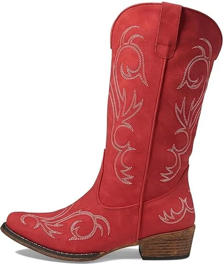Roper Riley Women's Dress Shoes Red : 5 M, Leather - Image 5