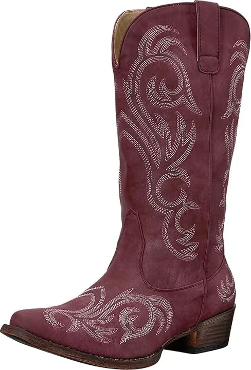 Roper Riley Women's Dress Shoes Red Faux Leather : 10 M, Synthetic - Image 2