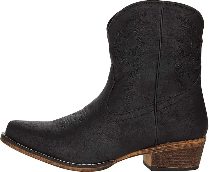 Roper Shay Cowboy Women's Boots Black : 5 M, Synthetic - Image 6
