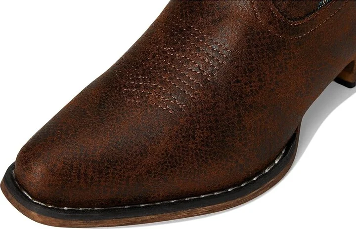 Roper Shay Cowboy Women's Boots Cognac Faux Leather : 10 M, Synthetic - Image 3