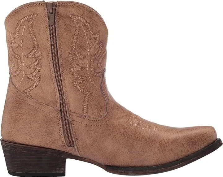 Roper Shay Cowboy Women's Boots Tan Faux Leather : 6.5 M, Synthetic - Image 8