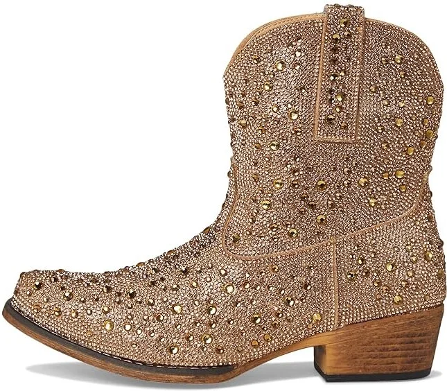 Roper Shay Jewells Cowboy Women's Boots Tan : 6 B - Medium, Leather - Image 6