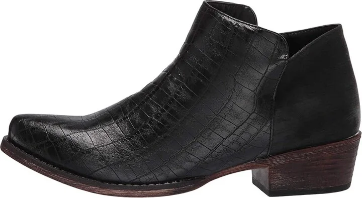 Roper Sofia Caiman Women's Pull-on Boots Black Faux Caiman Leather : 11 M, Synthetic - Image 7