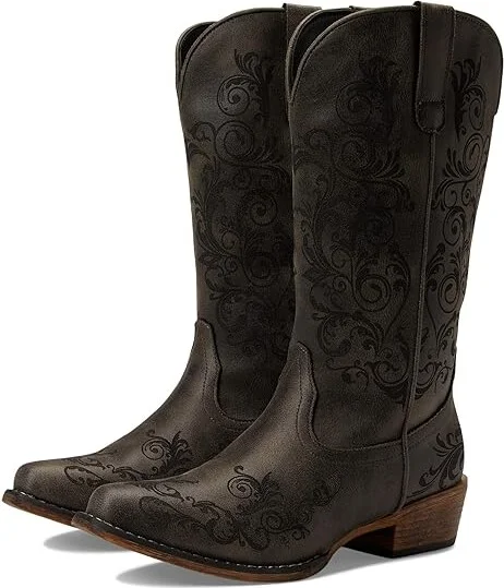 Roper Tall Stuff Women's Boots Black : 5 M, Synthetic