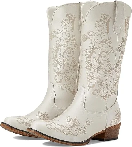 Roper Tall Stuff Women's Boots White : 10 M, Synthetic