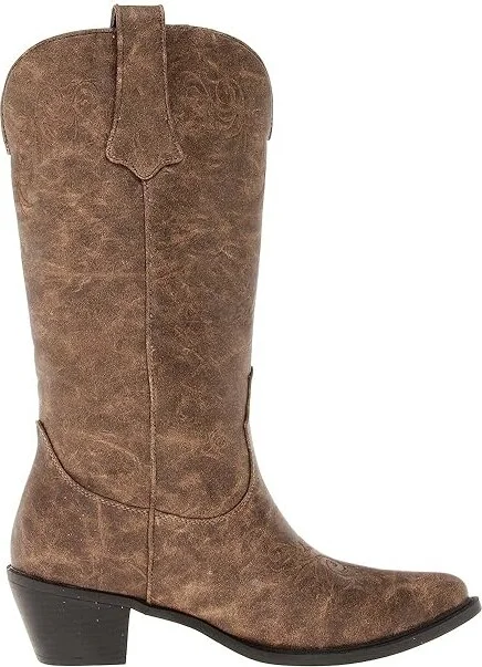 Roper Western Embroidered Fashion Boot Cowboy Women's Boots Tan : 6 B - Medium, Synthetic - Image 8