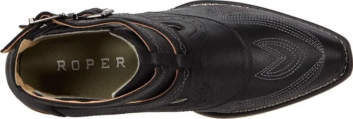 Roper Willa Cowboy Women's Boots Black Faux Leather : 10 M, Synthetic - Image 2
