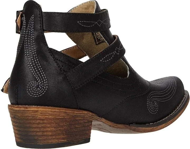 Roper Willa Cowboy Women's Boots Black Faux Leather : 10 M, Synthetic - Image 4