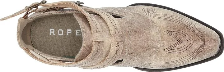 Roper Willa Cowboy Women's Boots Vintage Beige Faux Leather : 10 M, Synthetic - Image 3