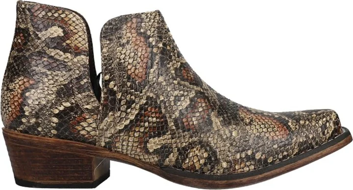 ROPER Womens Ava Snip Toe Casual Boots Ankle Low Heel 1-2" - Brown - Size 9.5 B