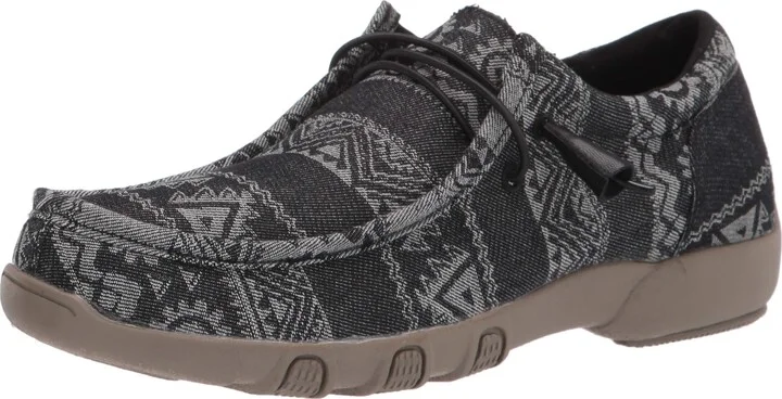 ROPER Womens Chillin Aztec Chukka Flats Casual - Black - Size 5 B
