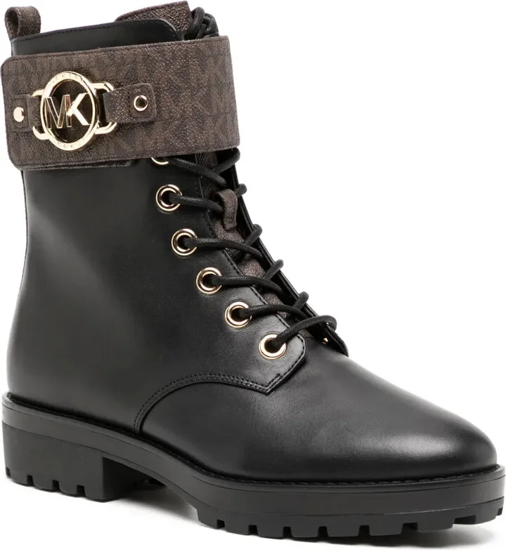 Rory logo-plaque leather boots - Image 2