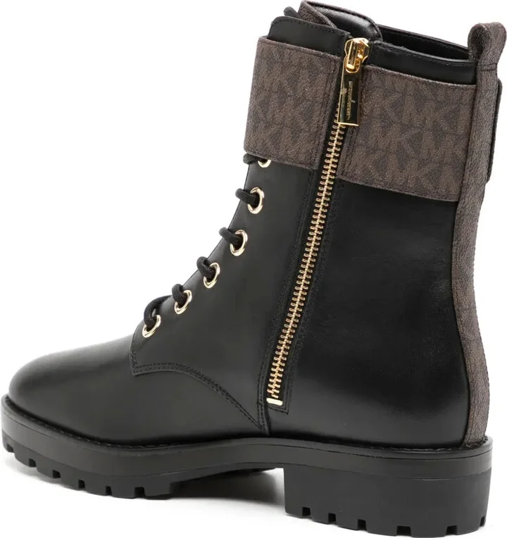 Rory logo-plaque leather boots - Image 3