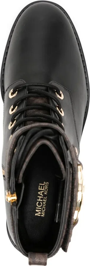 Rory logo-plaque leather boots - Image 4