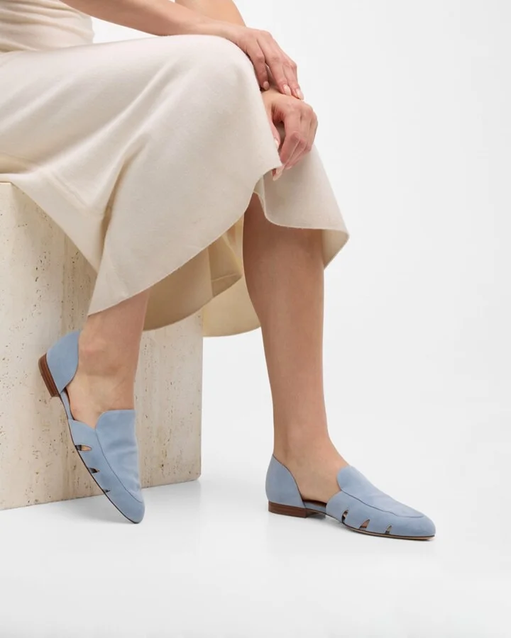 Rory Suede Ballerina Loafers - Image 3