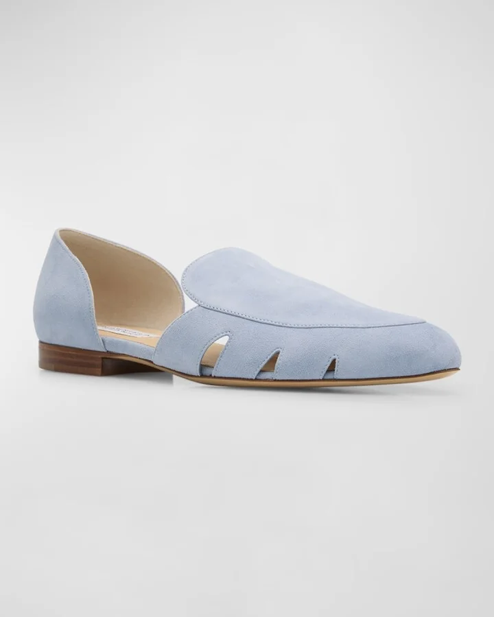 Rory Suede Ballerina Loafers - Image 4
