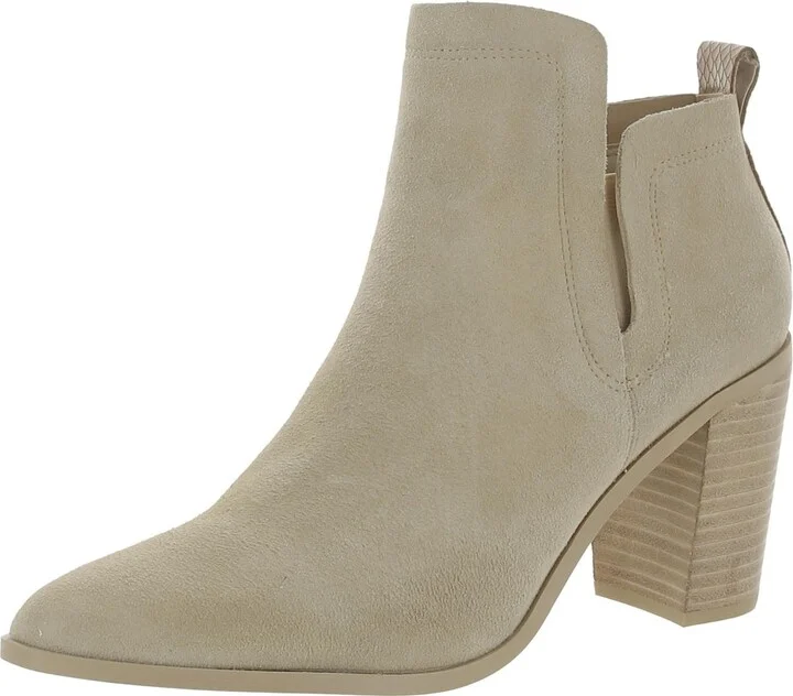 RORY Womens Leather Pointed Toe Booties